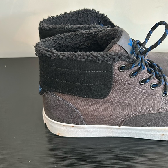 Supra High Tops Grey Suede Men’s Sneakers Size 10 - Picture 4 of 16